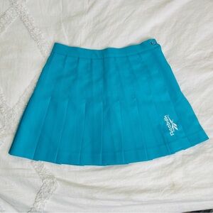 Blue turquoise Pleated Tennis Skirt Size 6 Reebok mini skirt small